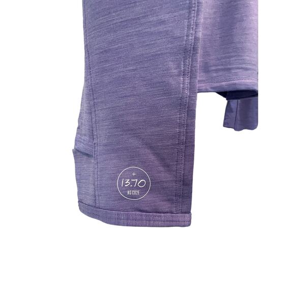 Allbirds Top Wmns Small Quarter Zip Pullover Sweatshirt Mid Layer Run Purple NEW - Picture 9 of 13